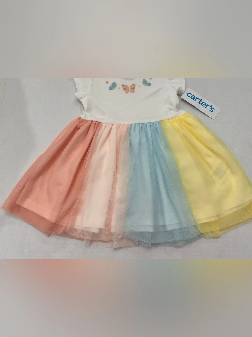 Carter's Baby Rainbow Tutu Dress Size 12 Months NWT's