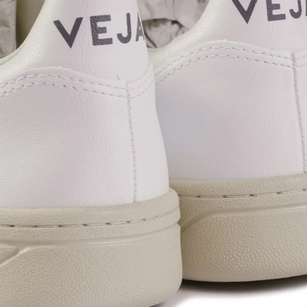 VEJA Esplar Leather V Logo Sneaker Tennis Shoes All White
