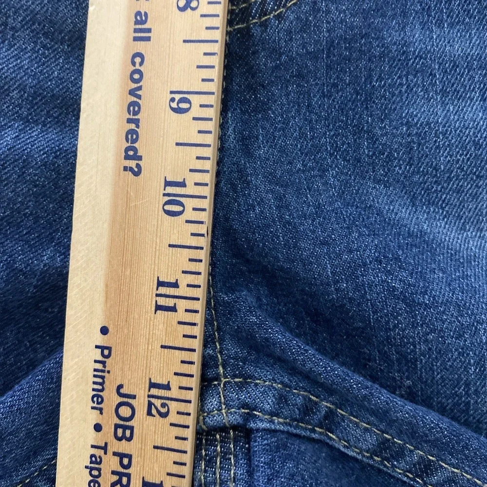 George Carpenter Shorts Men Denim Blue 40 Hip Hop Loose Baggy Y2K Skater