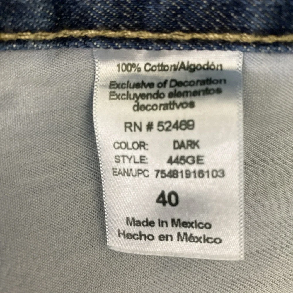 George Carpenter Shorts Men Denim Blue 40 Hip Hop Loose Baggy Y2K Skater