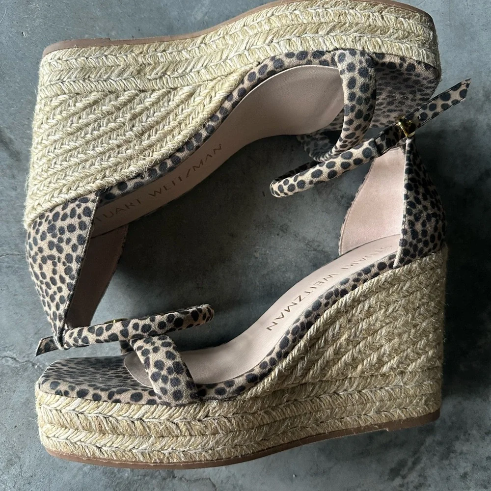 Stuart Weitzman Floria Wedge Sandals