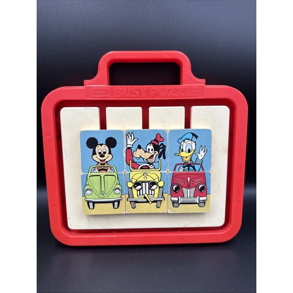 Vintage Child Guidance Mickey Goody Donald Busy Puzzle 1979