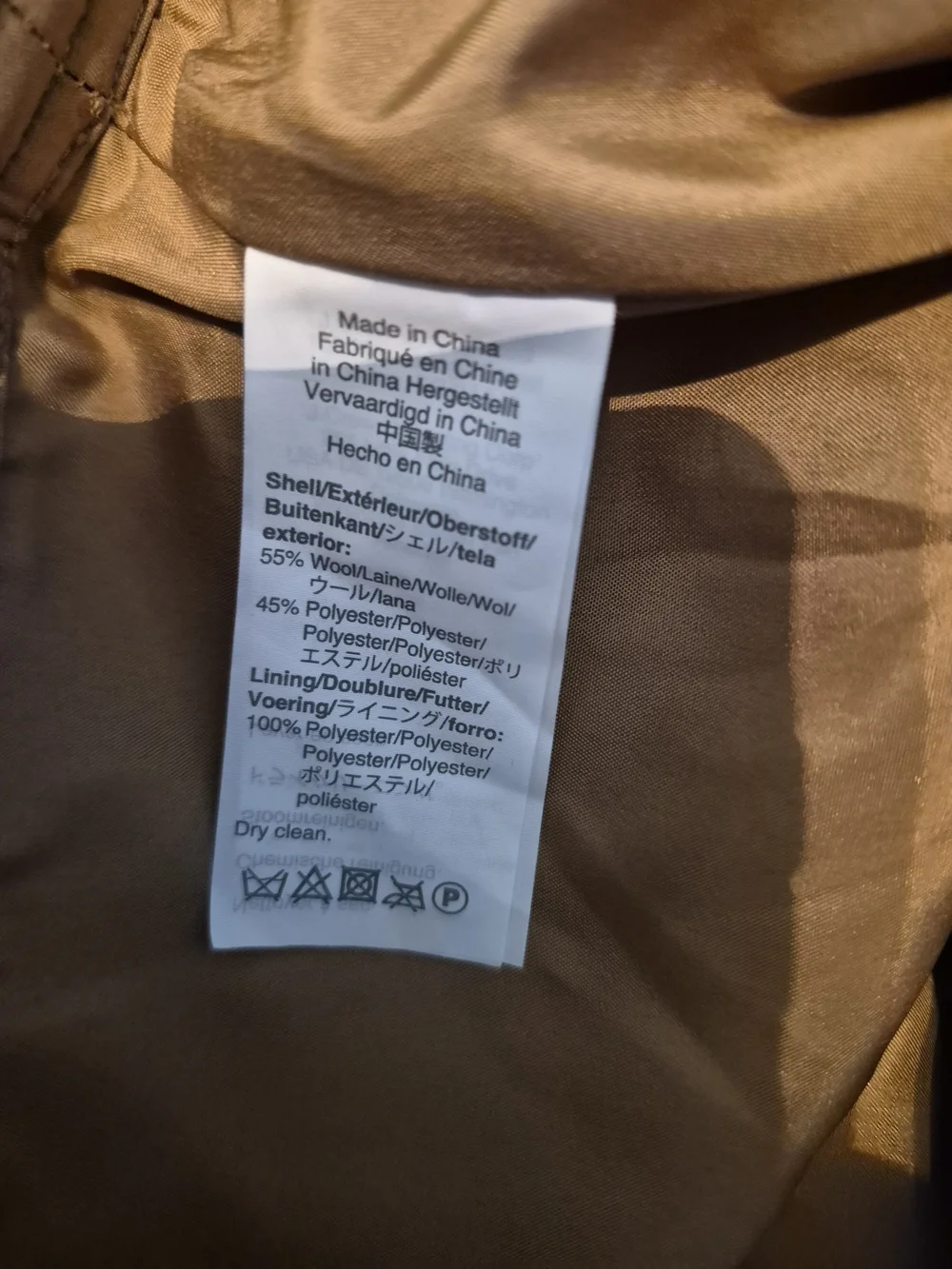 J. Crew polyester tan