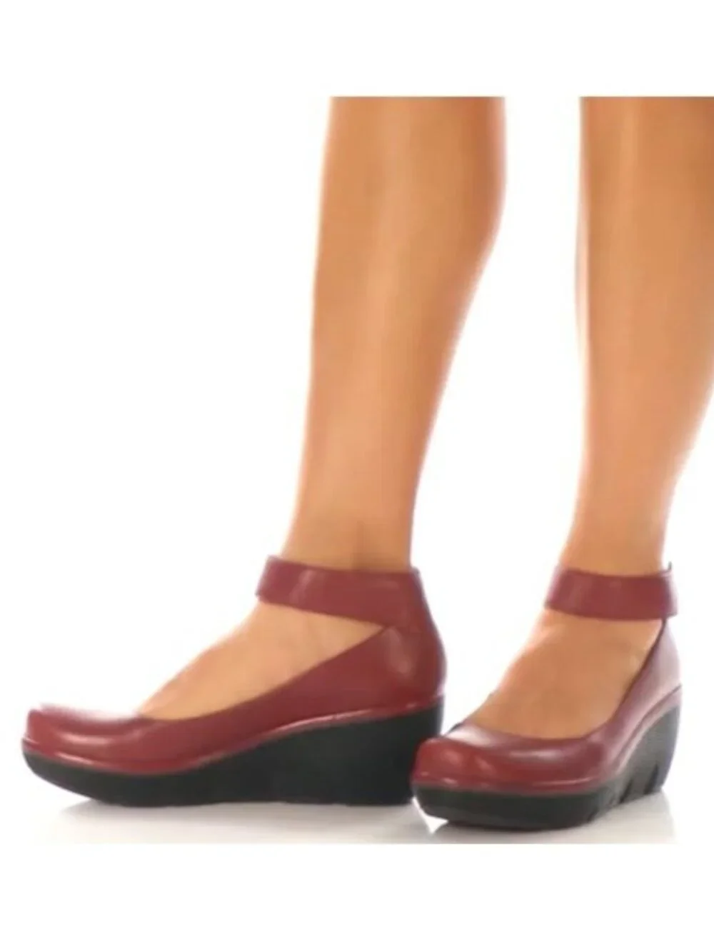 Clarks women burgundy
