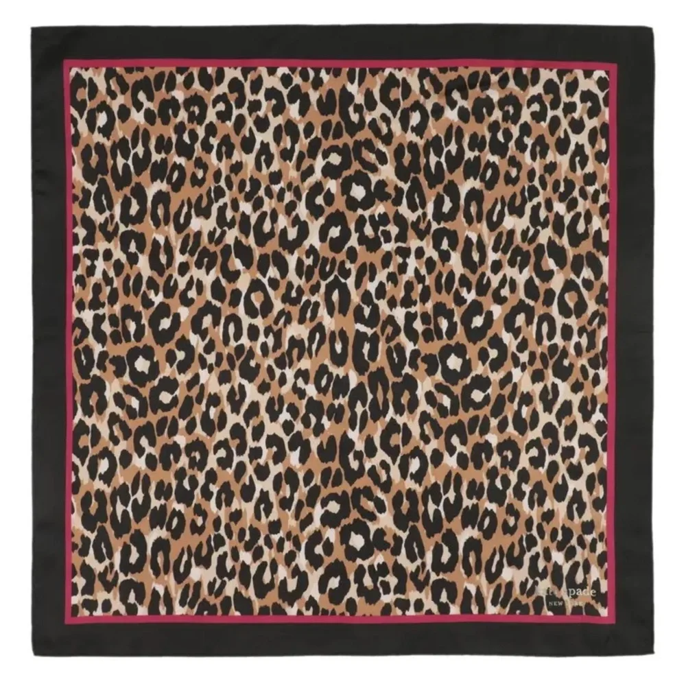 Kate Spade Leopard Silk Bandana