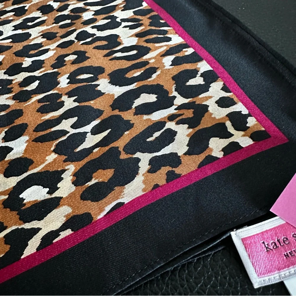 Kate Spade Leopard Silk Bandana