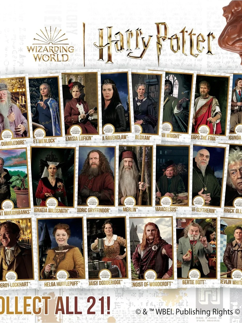 Harry Potter chocolate frog cards