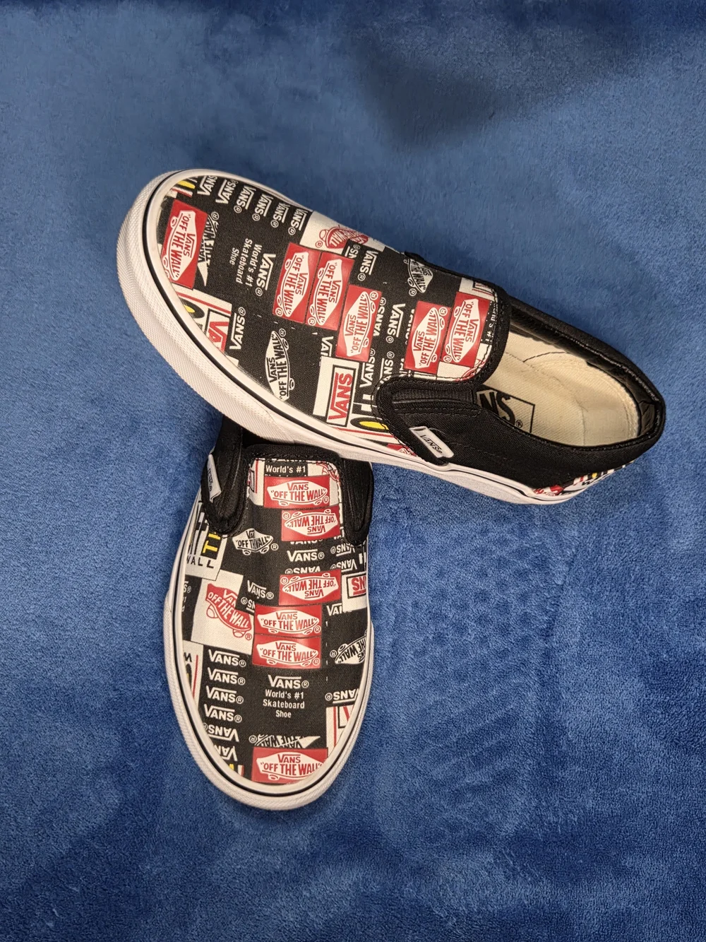 Vans black slip