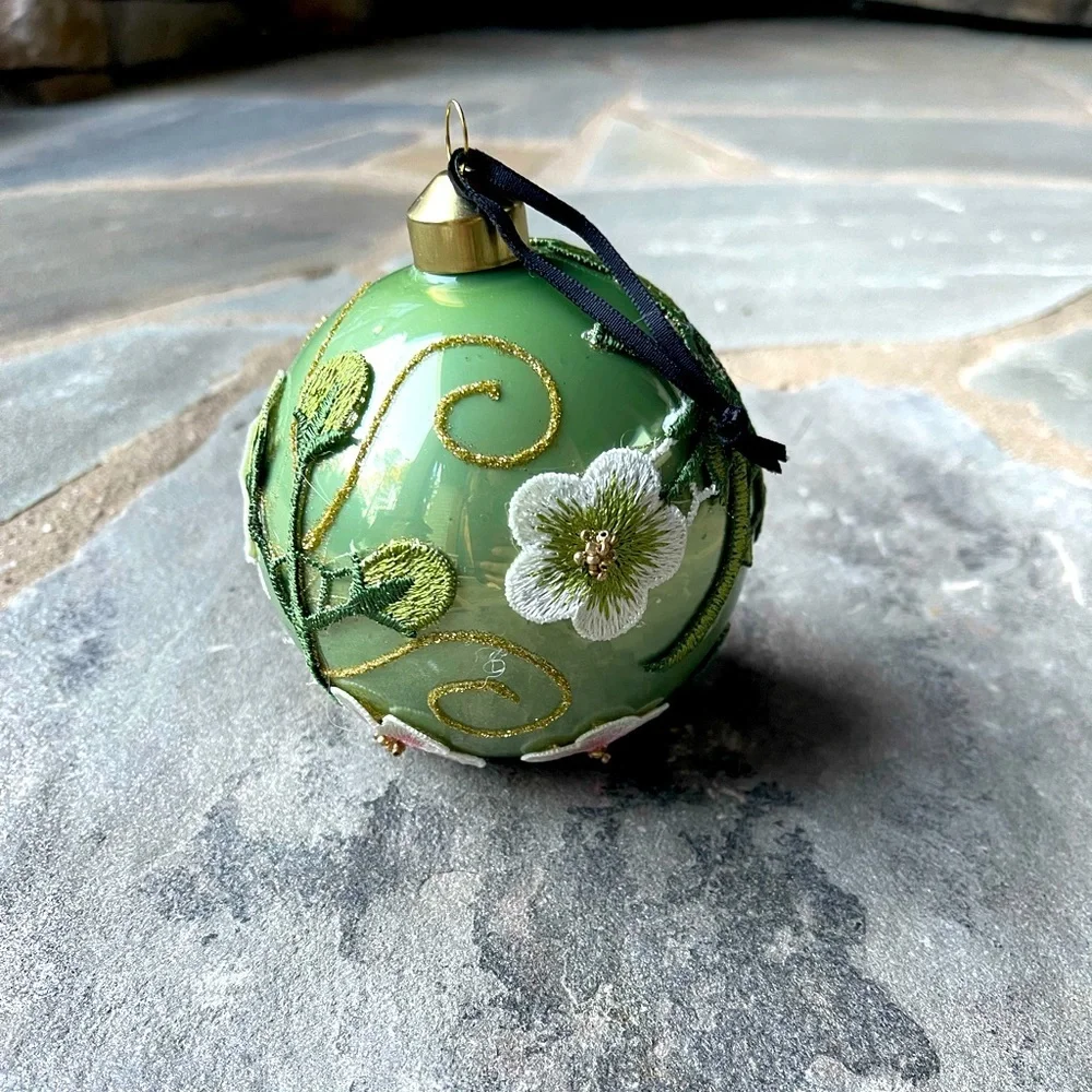 🎄New! Anthropologie Glass Ornament