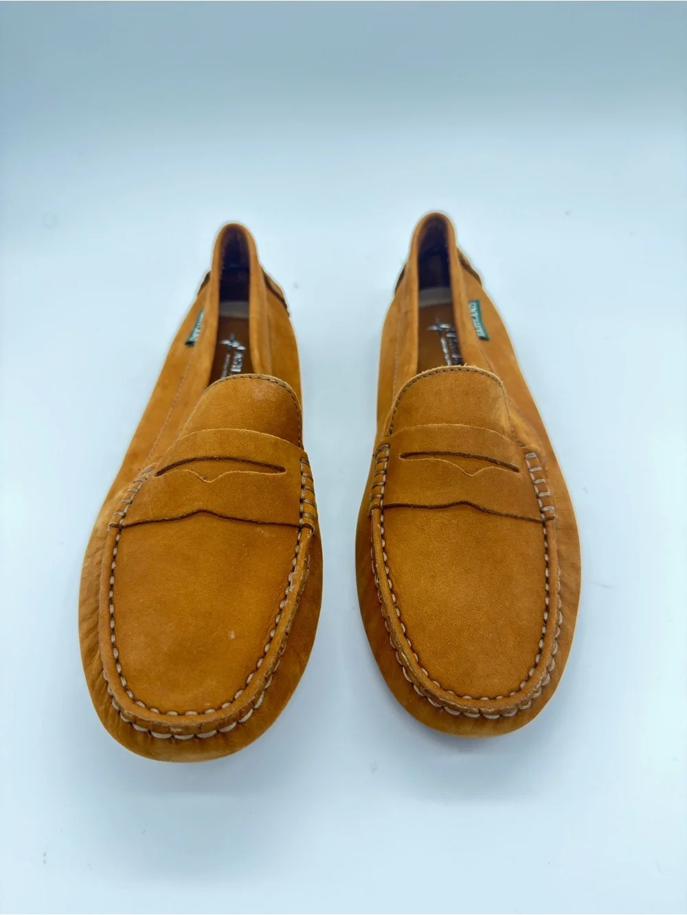 Eastland Men's Cognac Suede Penny Loafers