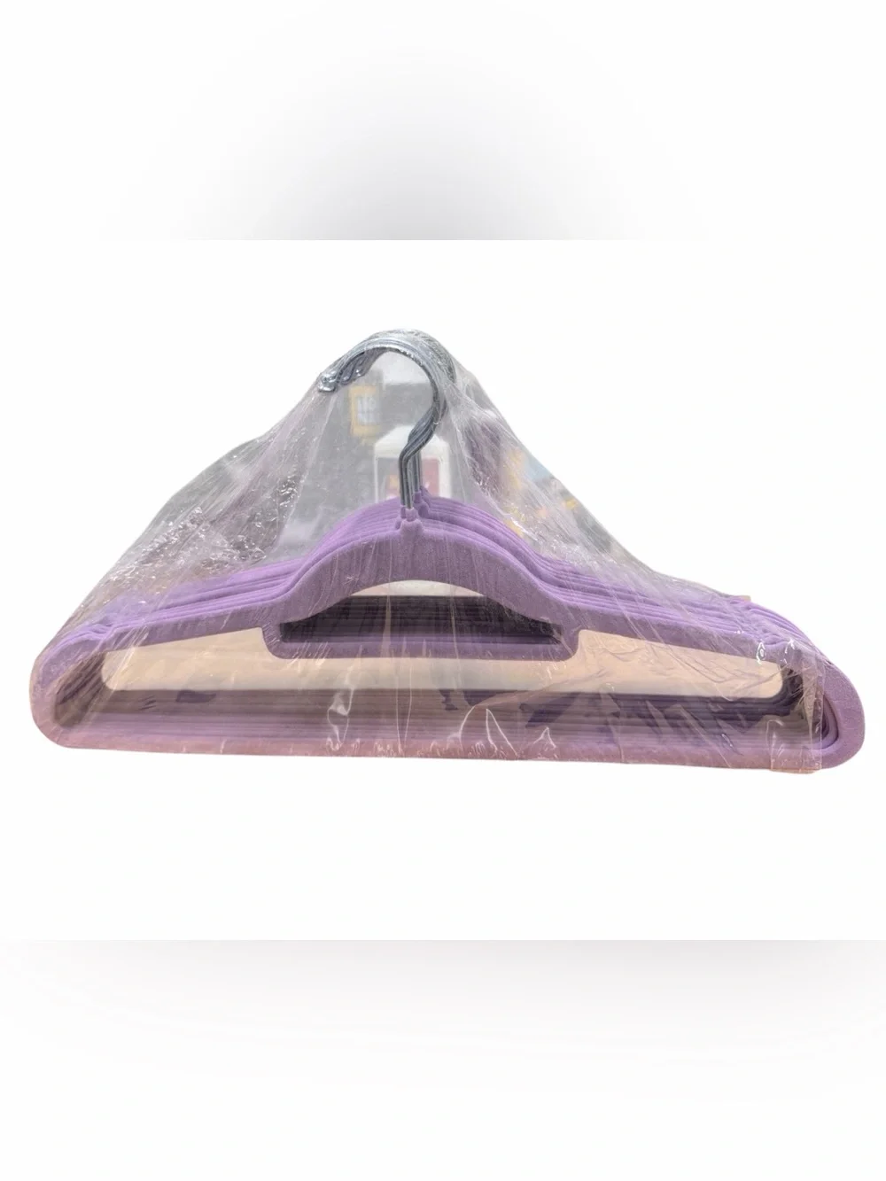 Velvet Clothes Hangers 15 Pack, Purple, Slim & Space Saving, Soft velvet grip