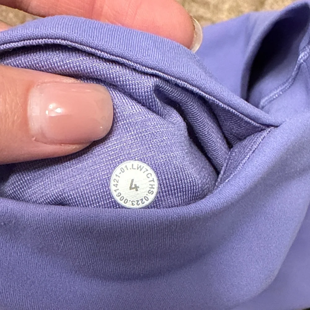 lululemon athletica Lavender Purple High-Waist Bike Shorts