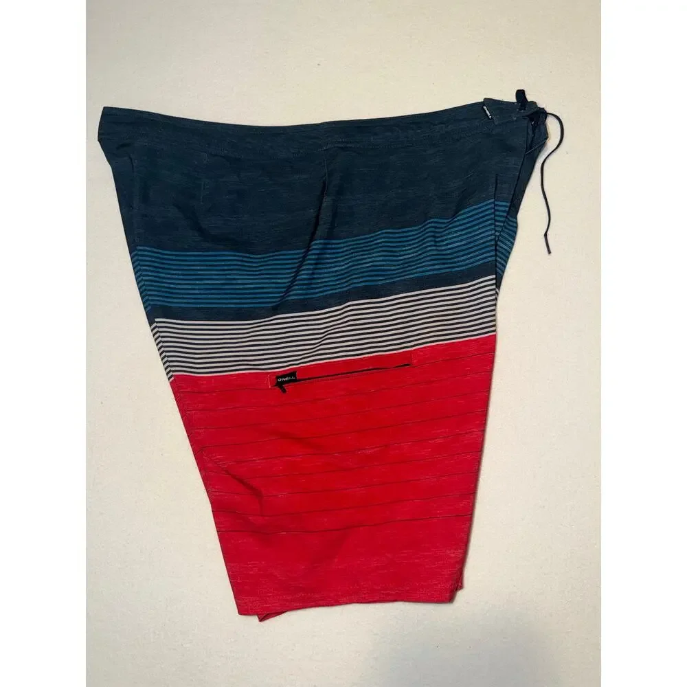 O’Neal hyperfreak heist red & white & blue  boardshorts