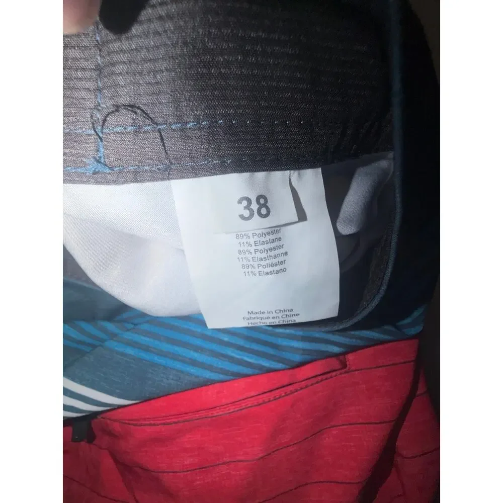 O’Neal hyperfreak heist red & white & blue  boardshorts