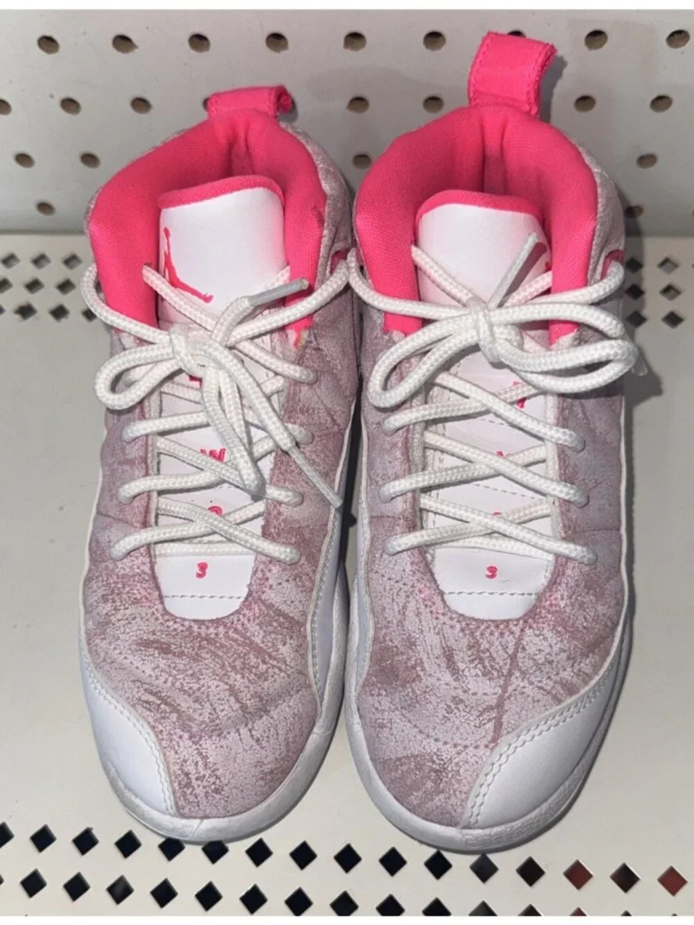 Jordan 12 Retro PS Arctic Pink Toddler Basketball Shoes Size 12C 510816-101