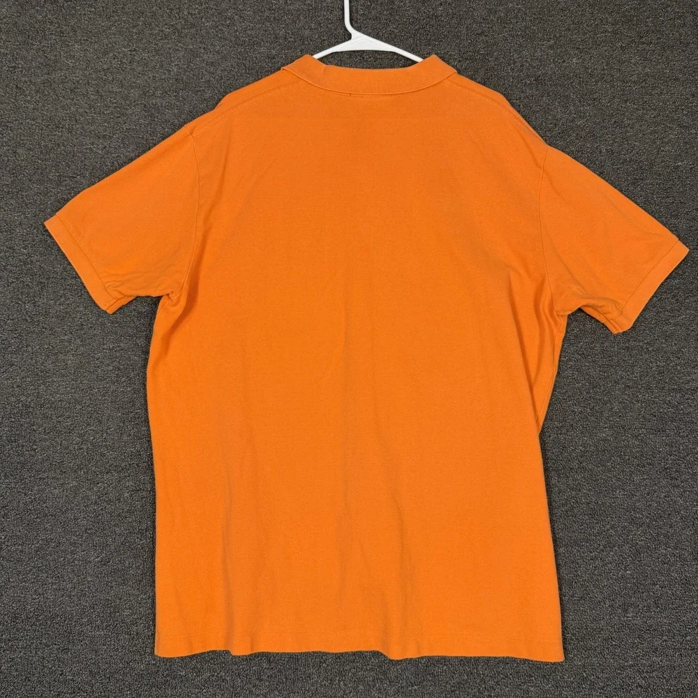 Polo Ralph Lauren Mens XXL Orange Short Sleeve Cotton Polo Shirt Green Pony