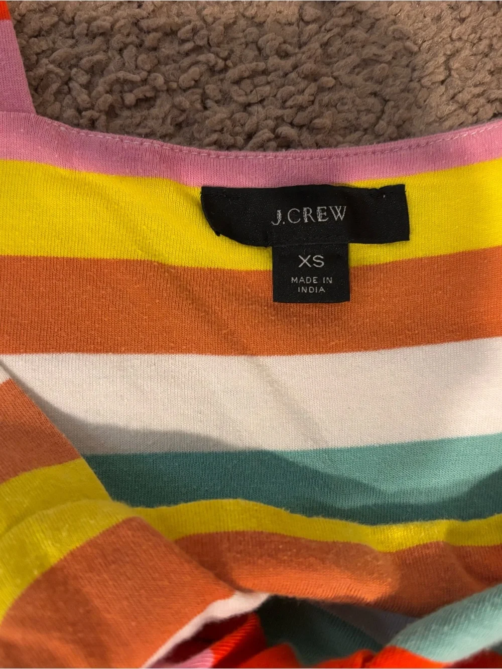 J. Crew Multi-Color Striped Maxi Dress