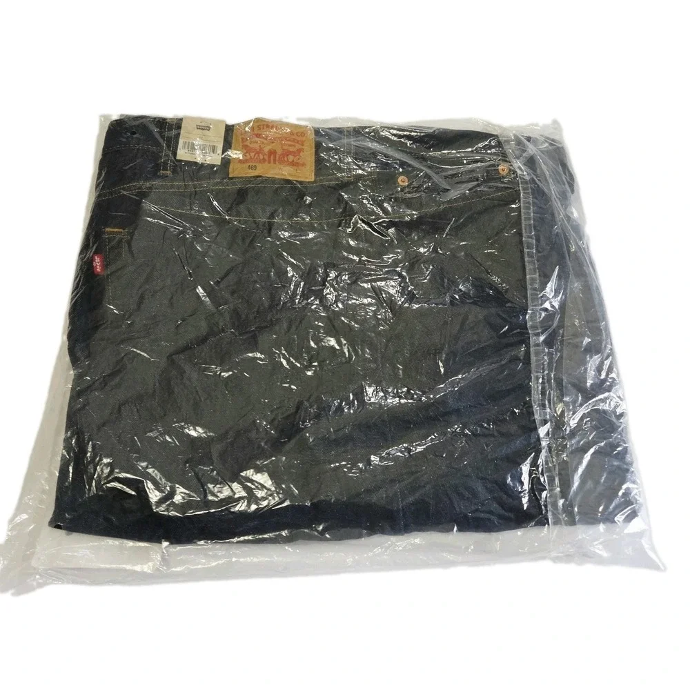 NEW Levi 469 Jean Shorts Men's Size 52 Loose Fit 100% Cotton Dark Wash NWT