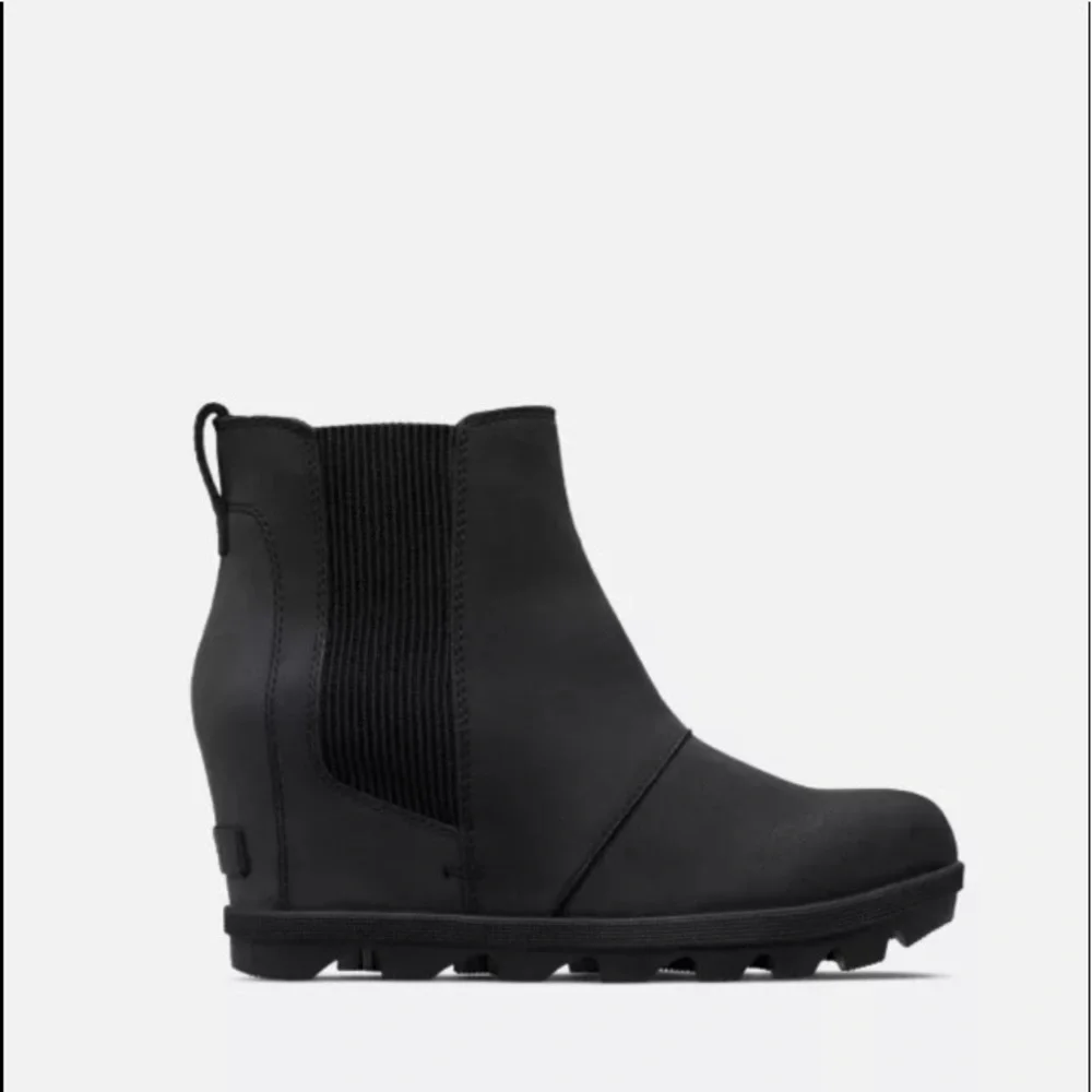 Sorel Joan of Arctic Wedge II Chelsea Bootie Leather 10 Winter Fall Gorpcore