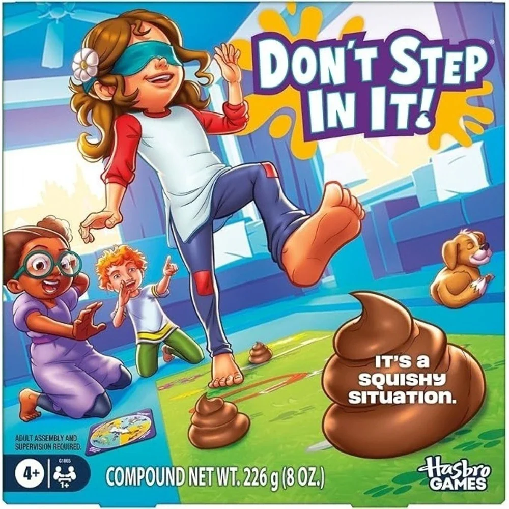 DON'T STEP IN IT ! Preschool Game I Blindfolded, Poop Party Game - NEW