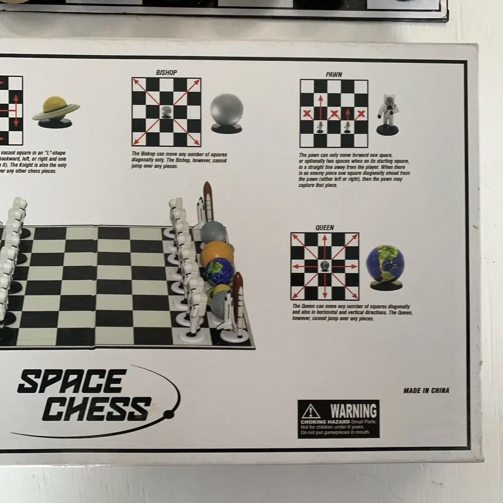 RICO/TAG EXPRESS UNIQE SPACE CHESS BOARD GAME 2001 COMPLETE SET
