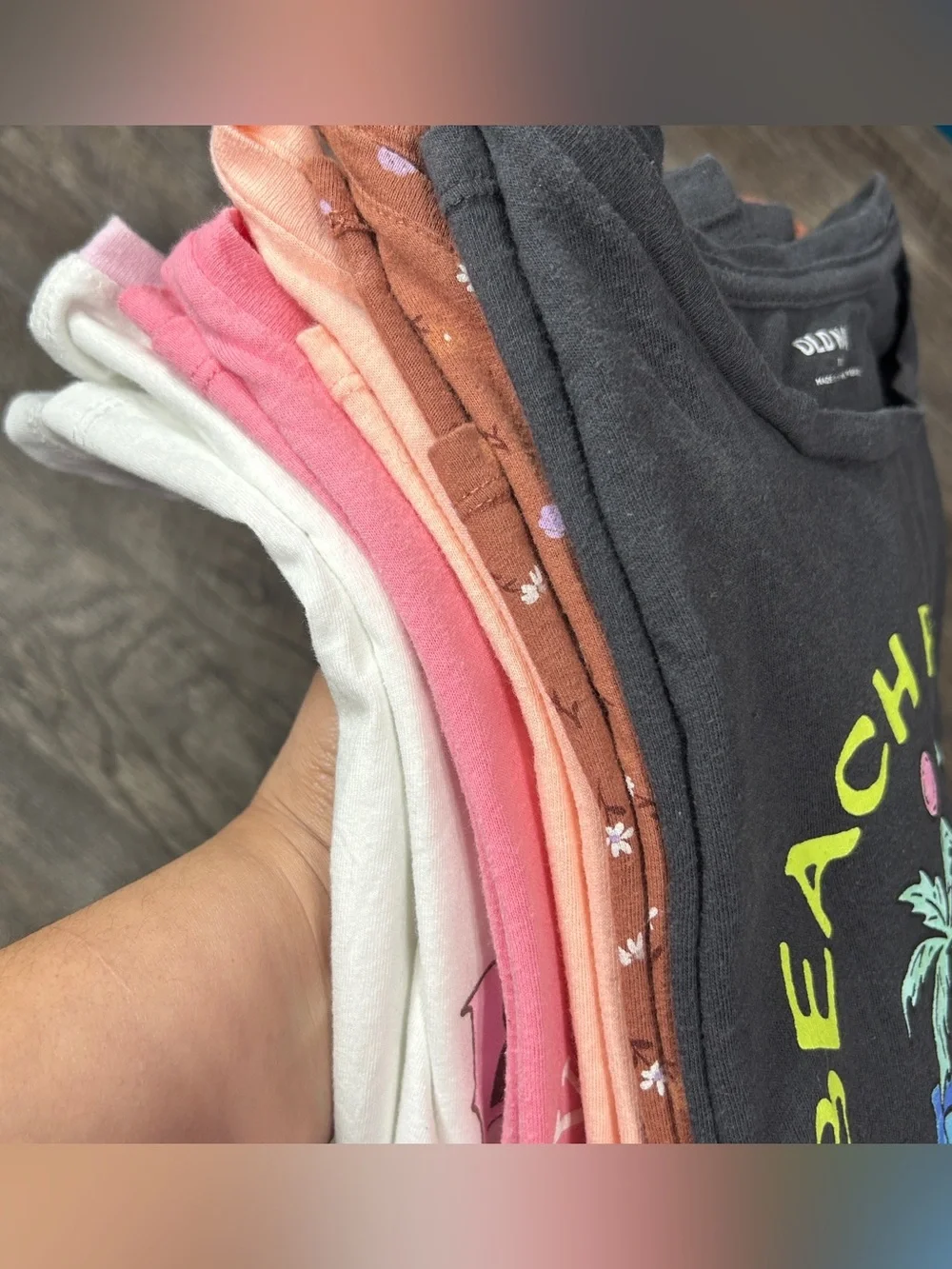 (0001) Girls: XXL 18/18 Plus Old Navy Graphic Tee Short Sleeve 5pc Bundle- B2