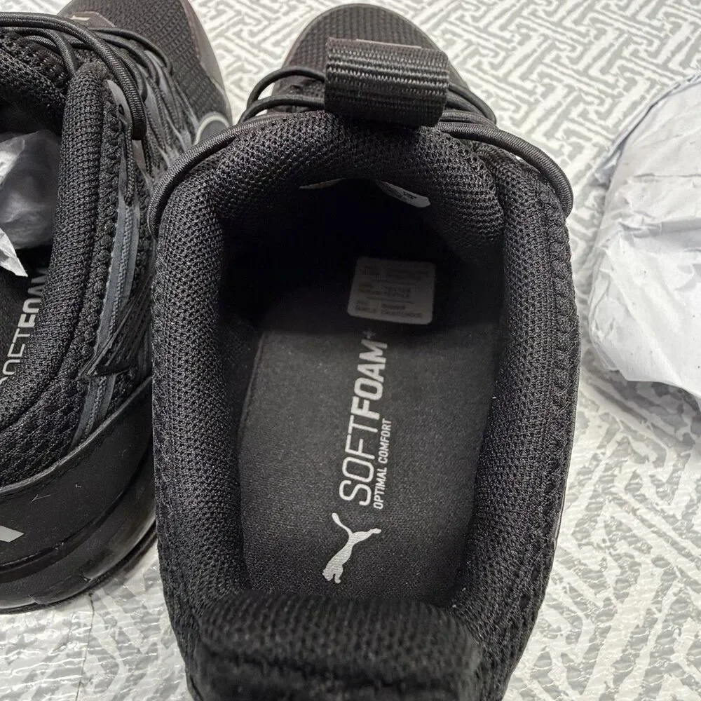 Puma Kids Voltaic Evo Fade AC PS Black Gray Shoes 312358-08 Size US 1C 1 EUR 32