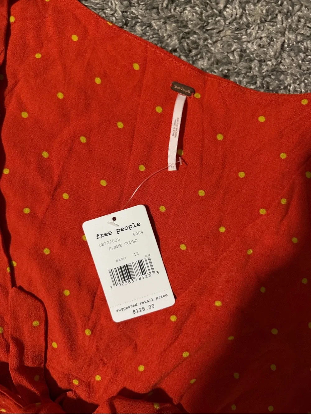 Free People red yellow