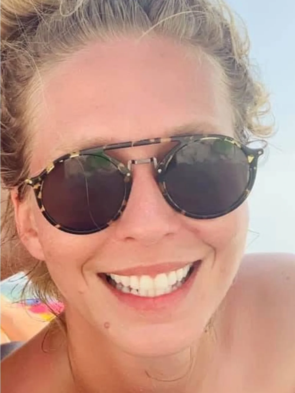KREWE Gravier Sunglasses - Matte Bengal Tortoise with Green Lenses