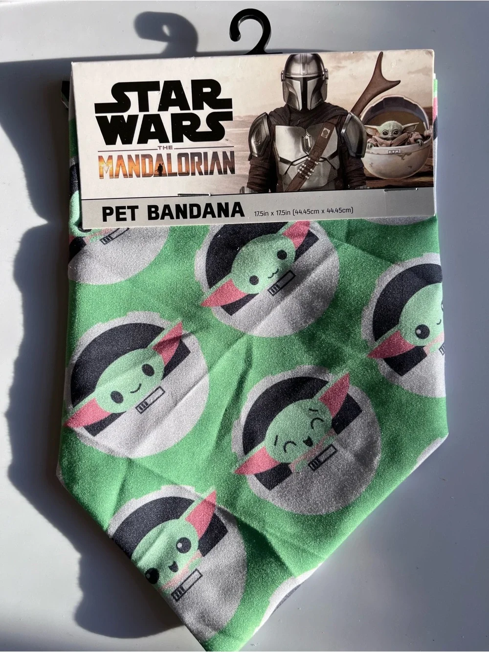 Disney Star Wars Mandalorian Grogu Print Pet Bandana - Green, Pink, Black, White