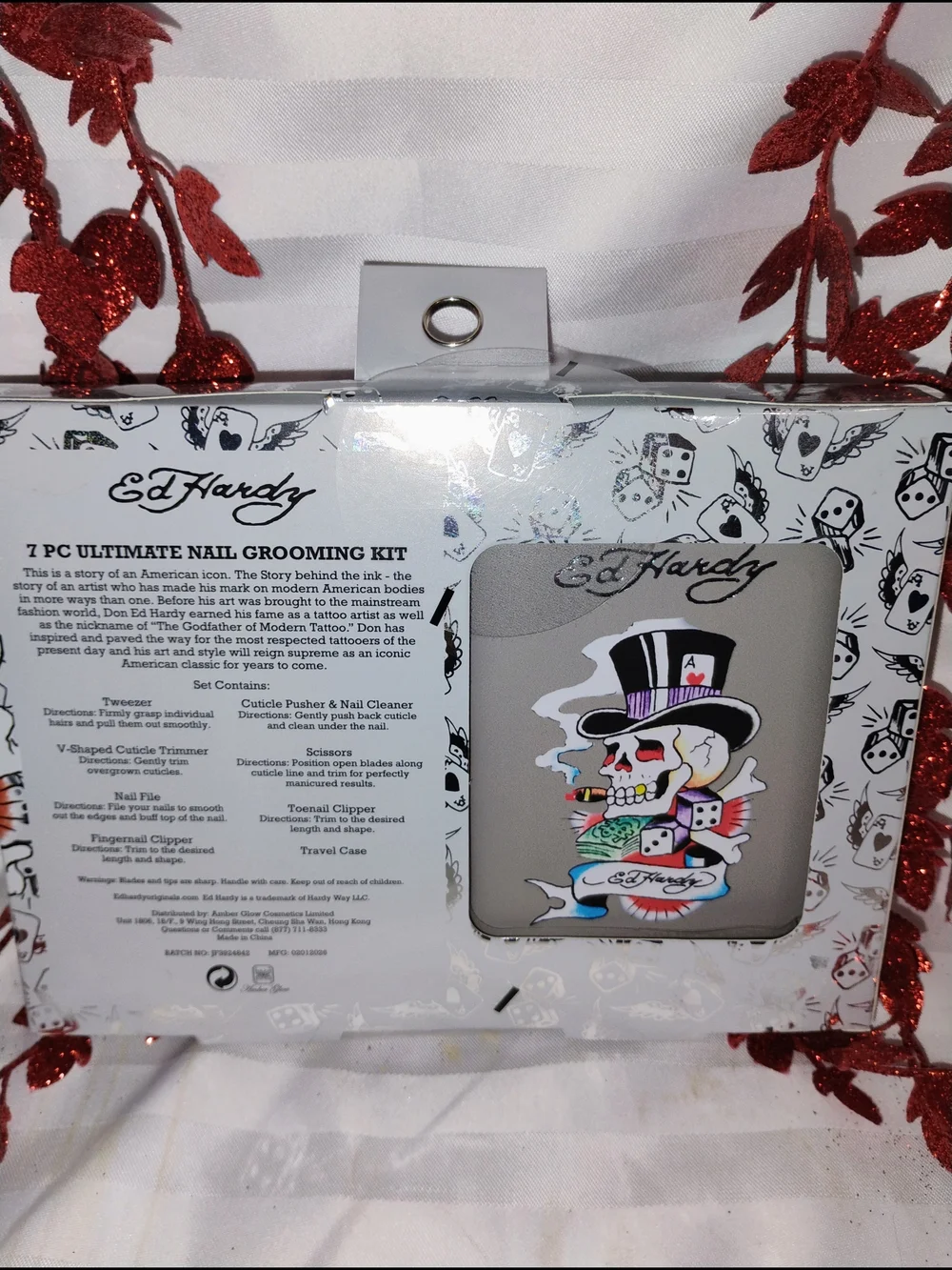 Ed Hardy Blue 7-Piece Nail Grooming Kit