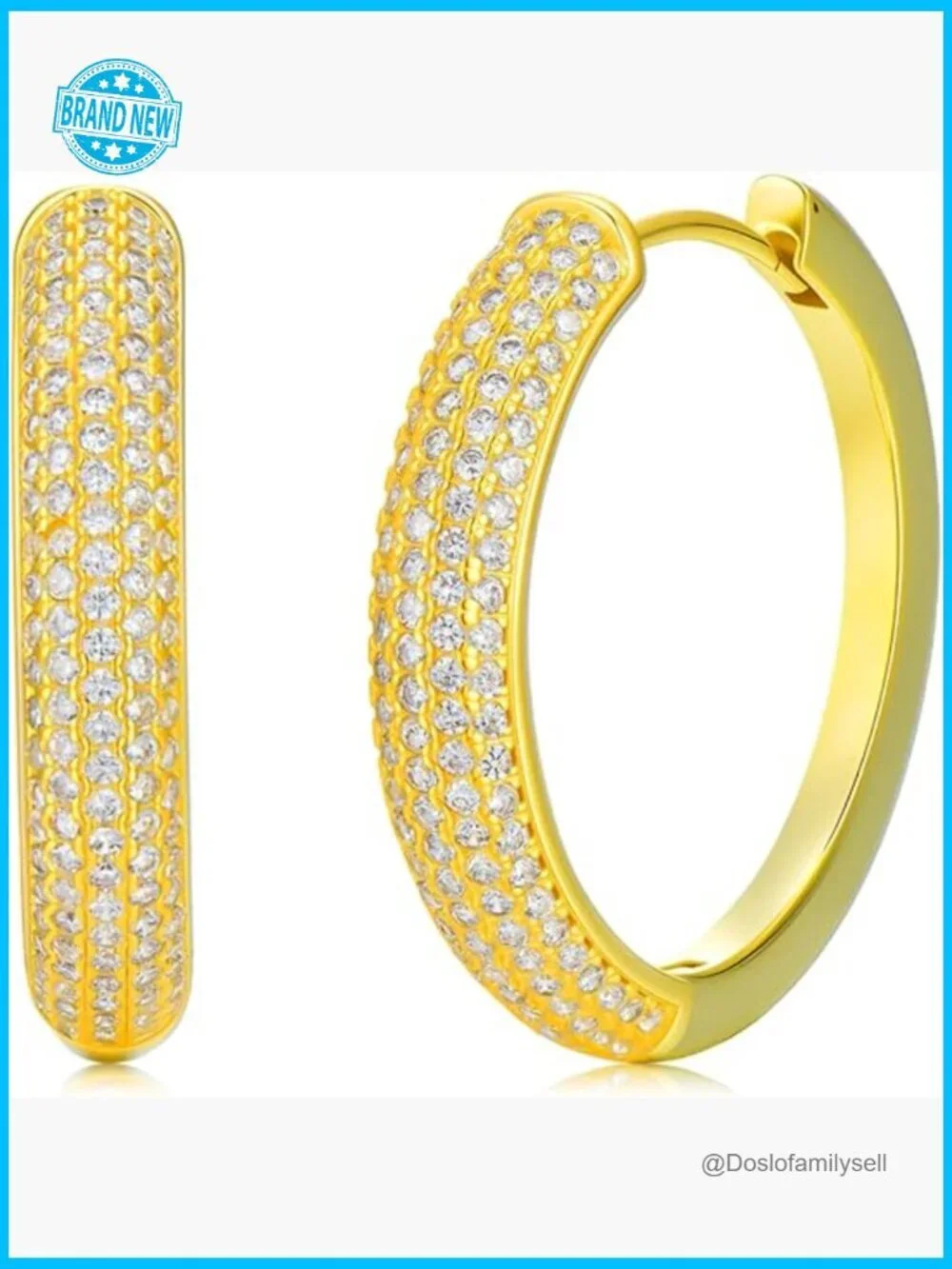 14K Gold Huggie Hoop Earrings Hypoallergenic Lightweight Elegant Jewelry Gift