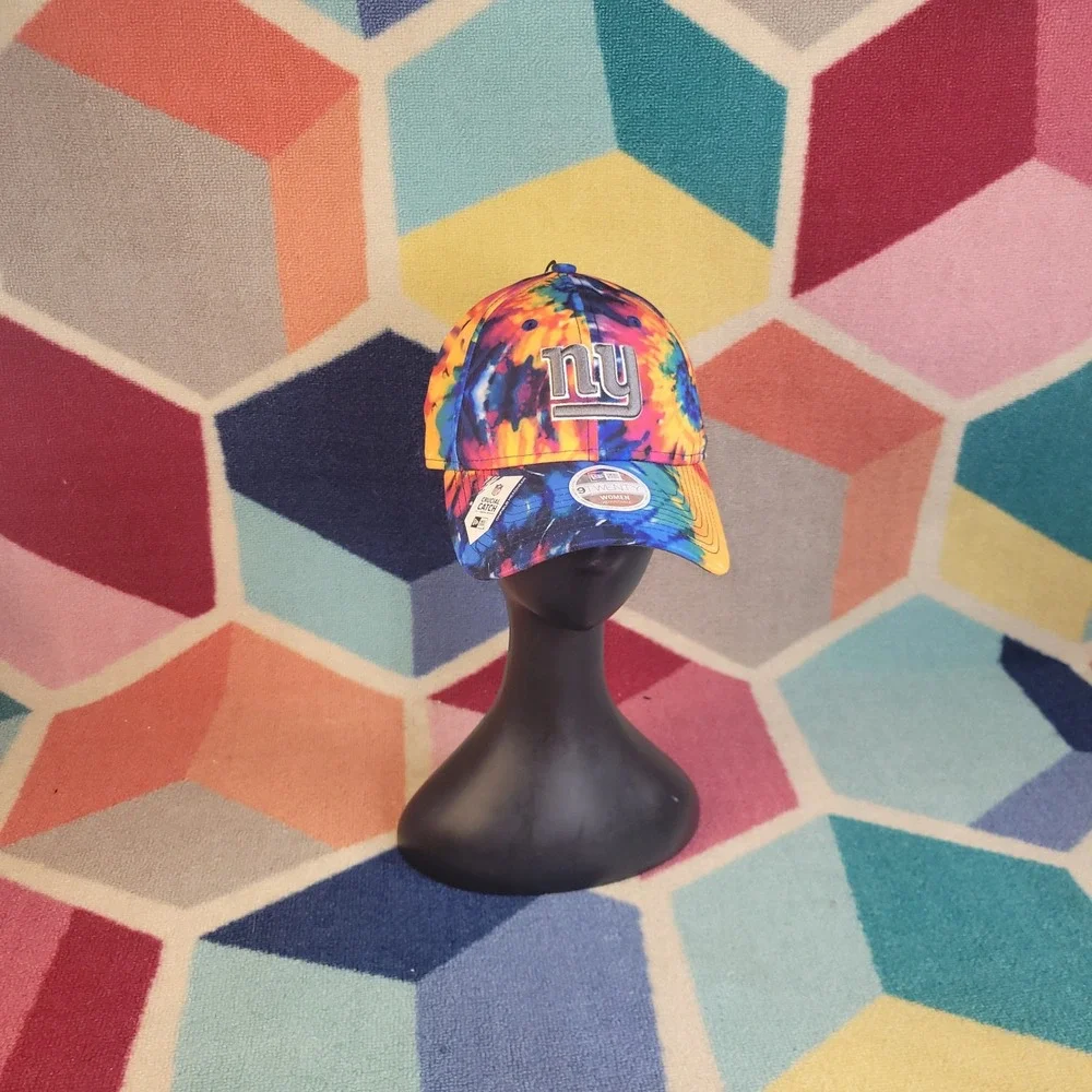 New Era New York Giants NFL Crucial Catch Tie Dye 9TWENTY Adjustable Hat Womens