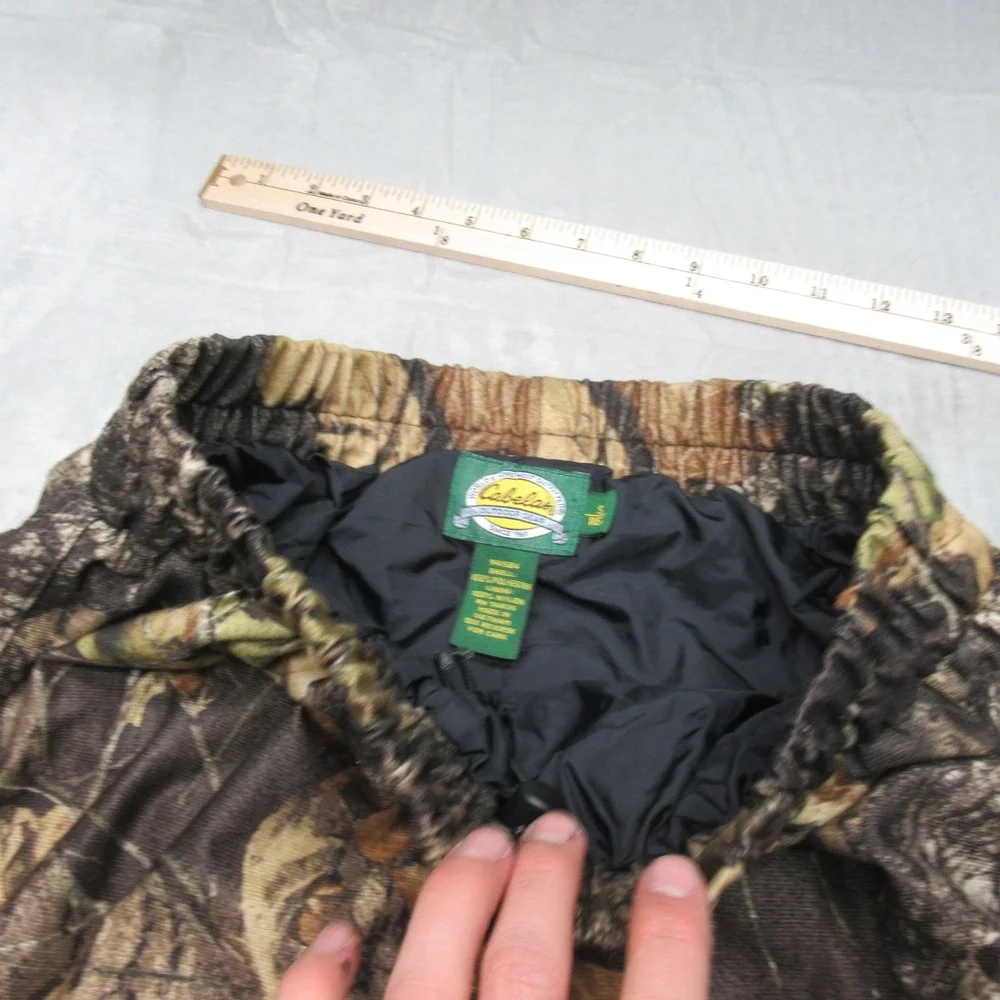 Cabelas Pants Mens Small Camo Mossy Oak Break-Up Side Snap Hunting‎ Rain 27x29