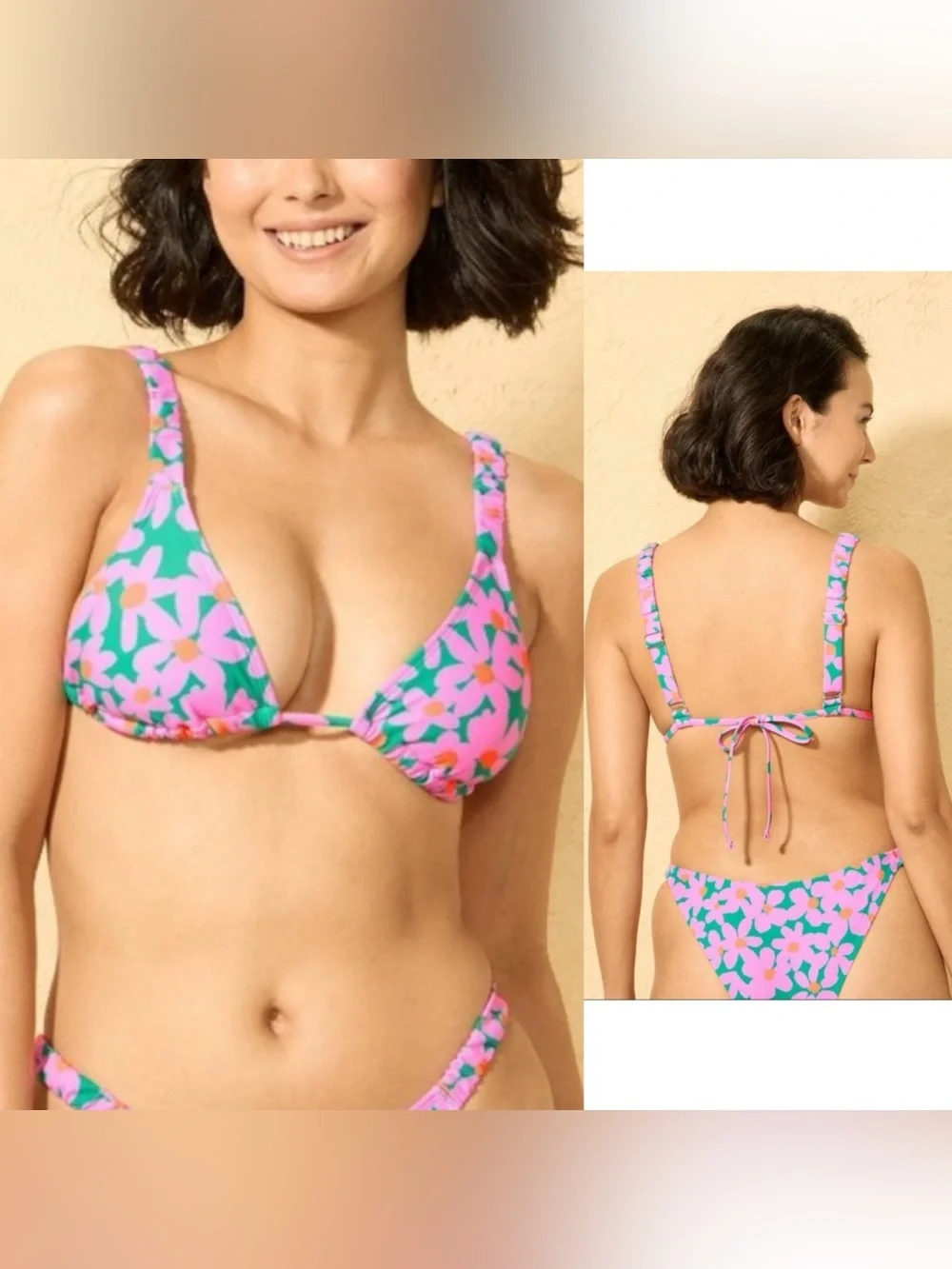 Wild Fable™ - Women's Shirred Strap Triangle Bikini Top