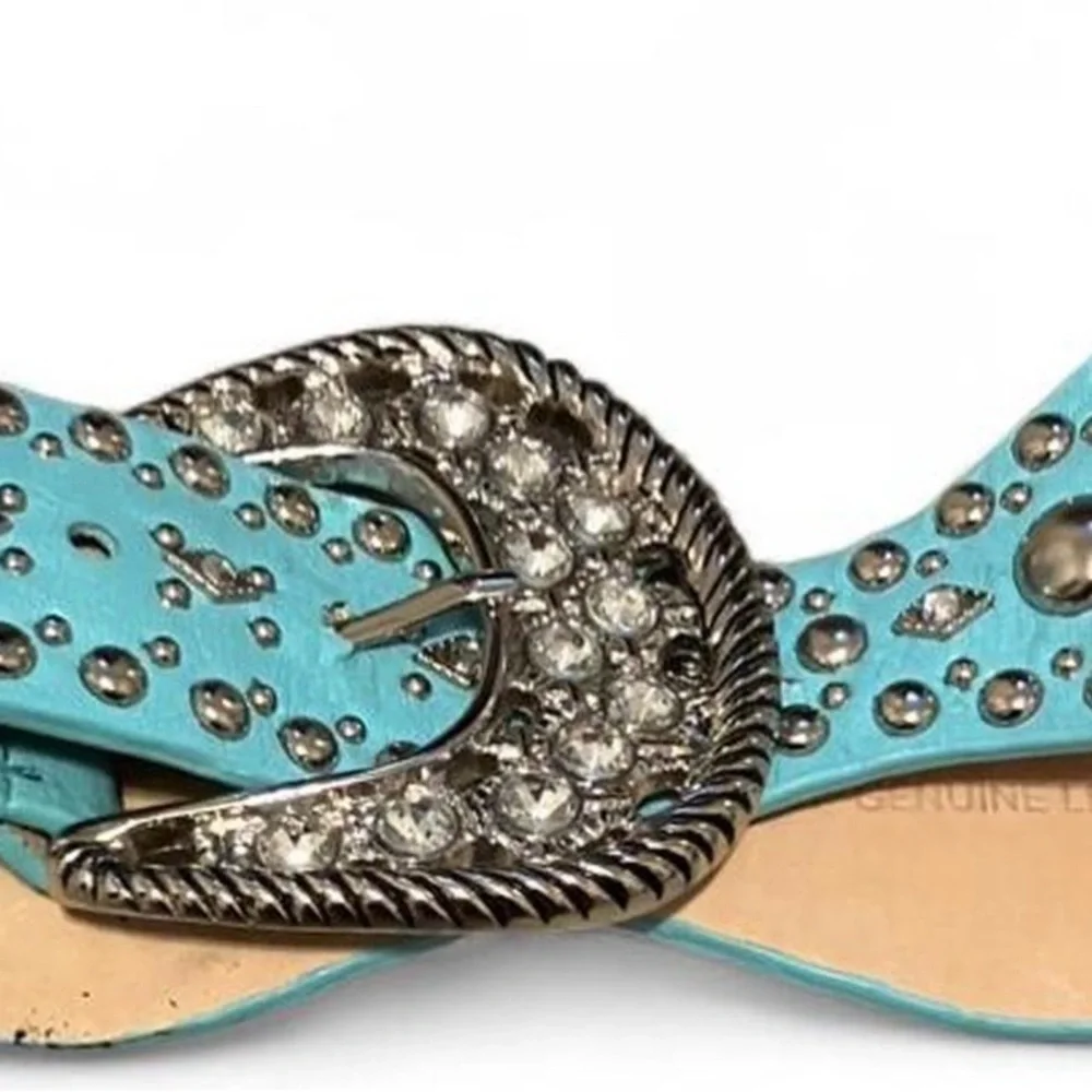 Elegant‎ Blue Studded Women's Belt