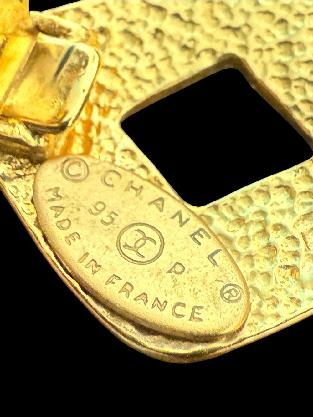 CHANEL gold tone