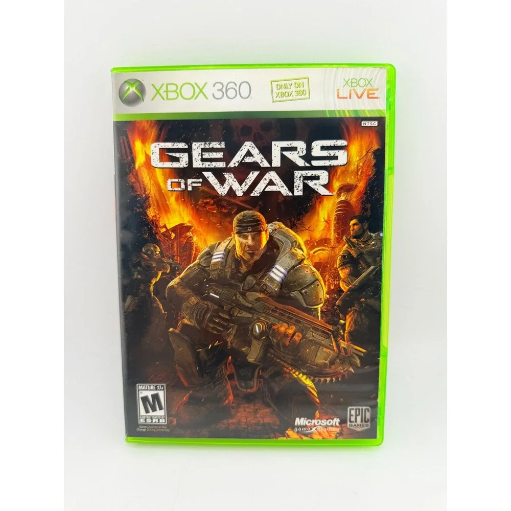 Gears of War Microsoft Xbox 360 2006‎ Tactical Third Person Shooter M NTSC OG