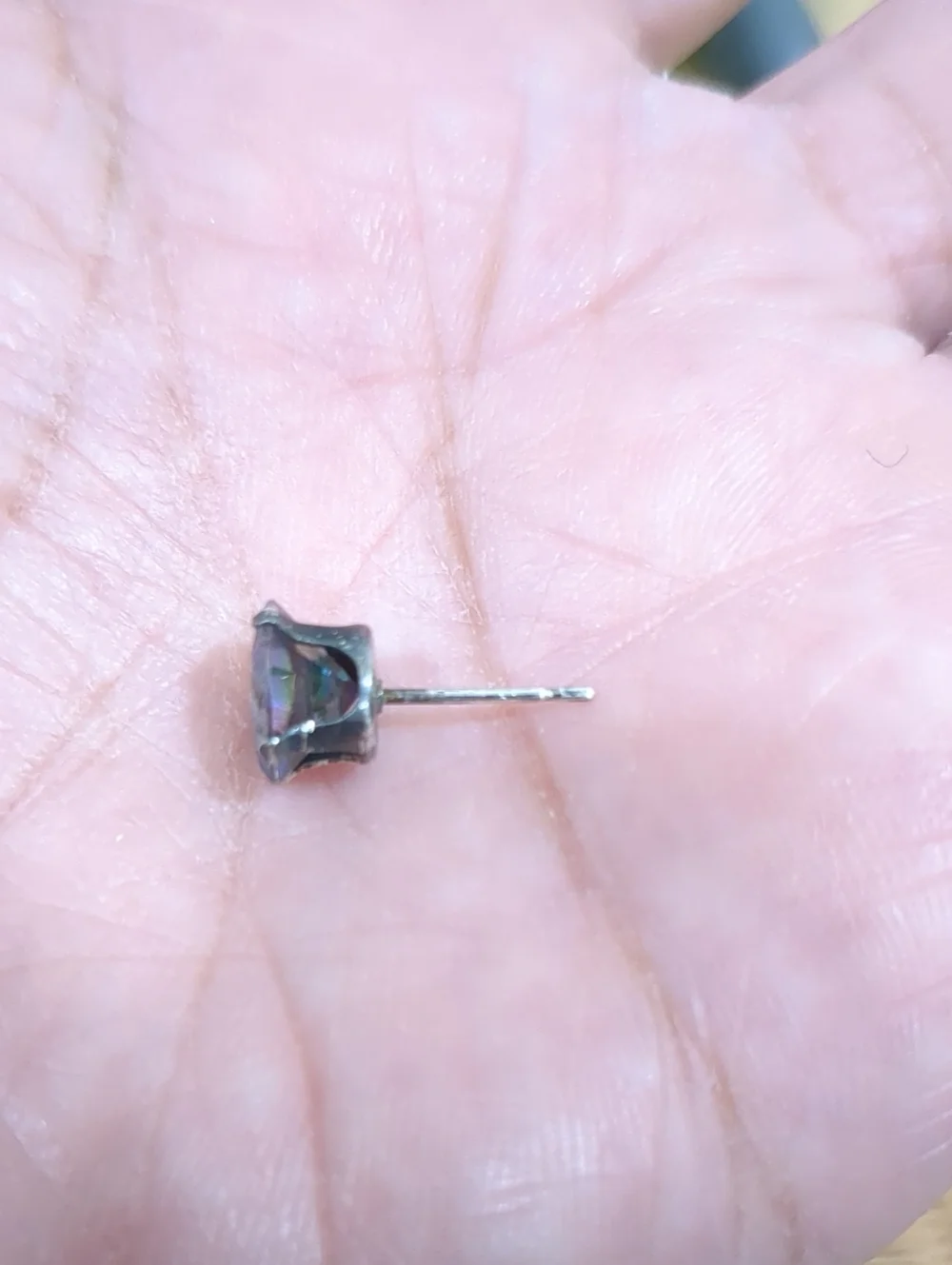 Rainbow Topaz Stud Earrings - 925