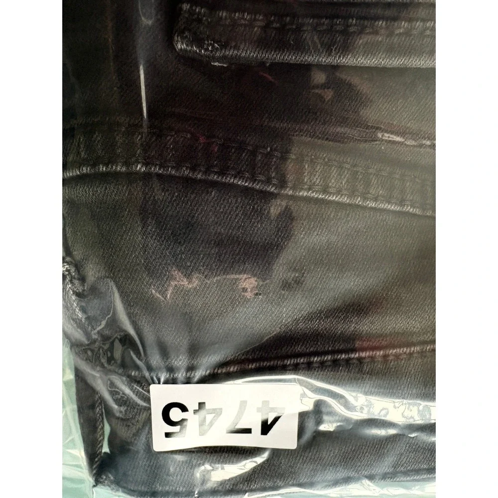 BKE Jake Straight Leg Jeans Mens 34x32 Washed Black Denim Rugged Faded Stretch