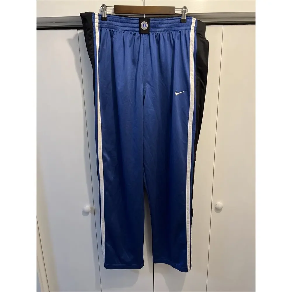 Nike Elite Team DUKE BLUE DEVILS Tear Away Snap On Basketball Pants Sz‎ XXL