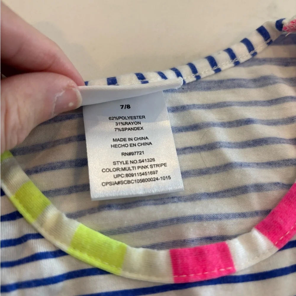 Striped Maxi Dress in Pink, Yellow, and Blue