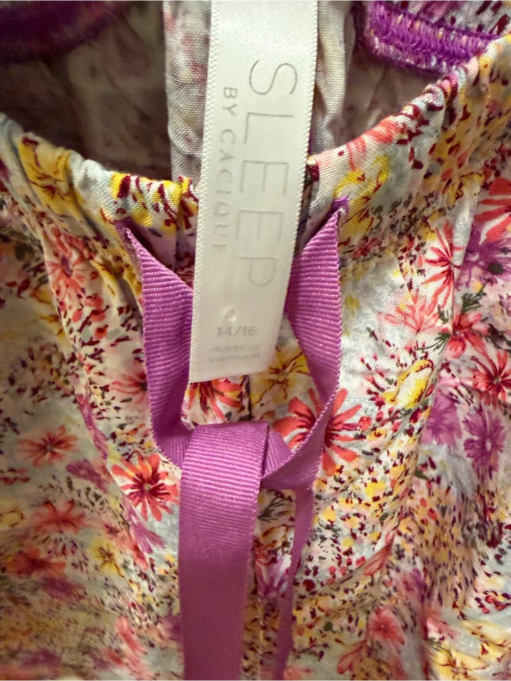 Cacique Floral Lace-Trim Satin Cami & Short Pajama Set - Floral
