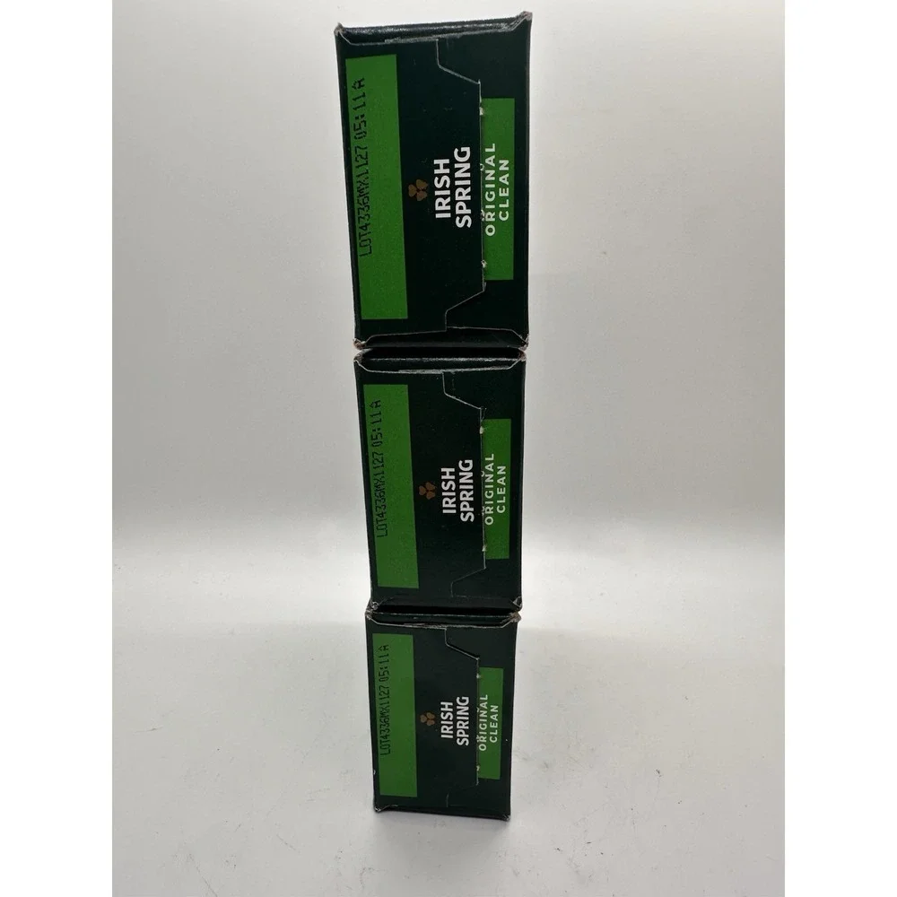 Irish Spring Original‎ Clean Soap Lot of 3 Bars 3.7oz Each Fresh Deodorant