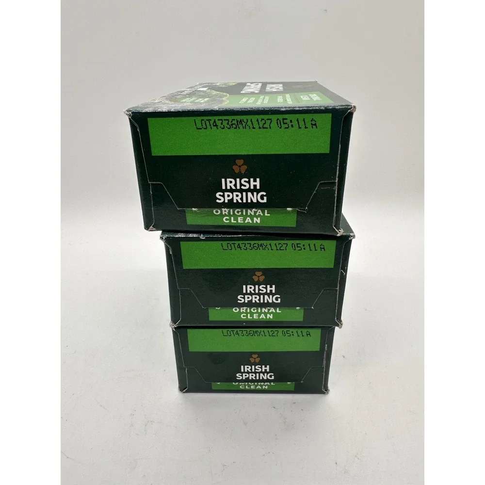 Irish Spring Original‎ Clean Soap Lot of 3 Bars 3.7oz Each Fresh Deodorant