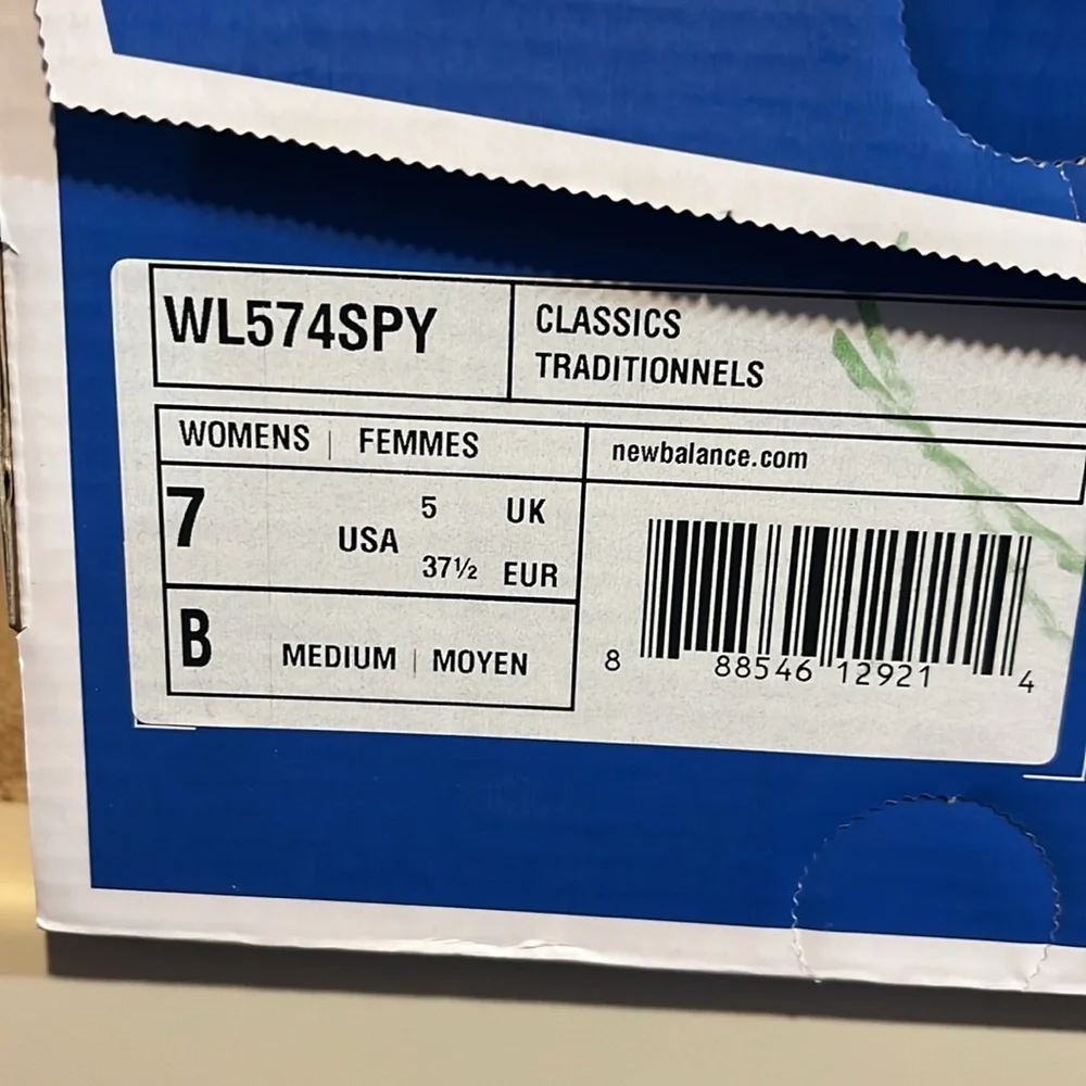 New Balance WL574SPY 574 Shoes Sneakers new Women’s Size 7