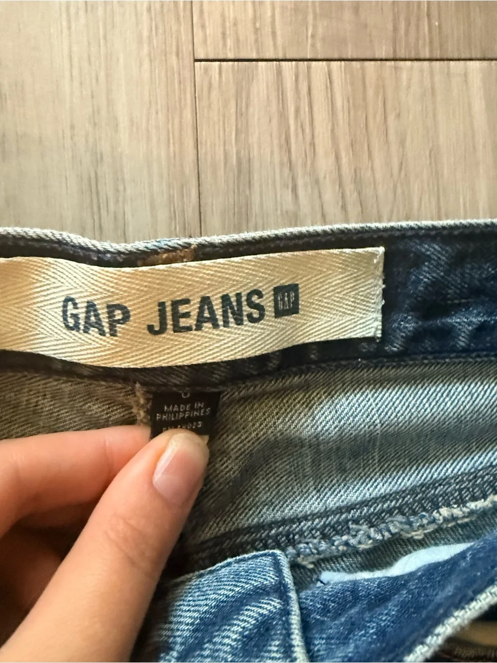 GAP Indigo Denim Maxi Skirt with Front Slit