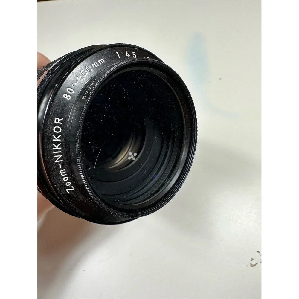 Nikon Vintage Lens 18-200mm‎ 1:4.5 f= 80-200mm Zoom Nikkor W Original Caps NICE!