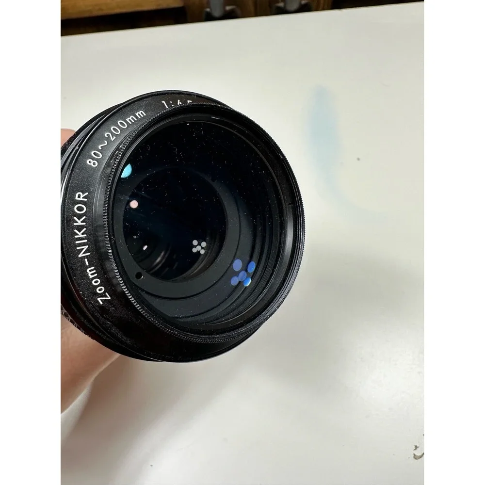 Nikon Vintage Lens 18-200mm‎ 1:4.5 f= 80-200mm Zoom Nikkor W Original Caps NICE!