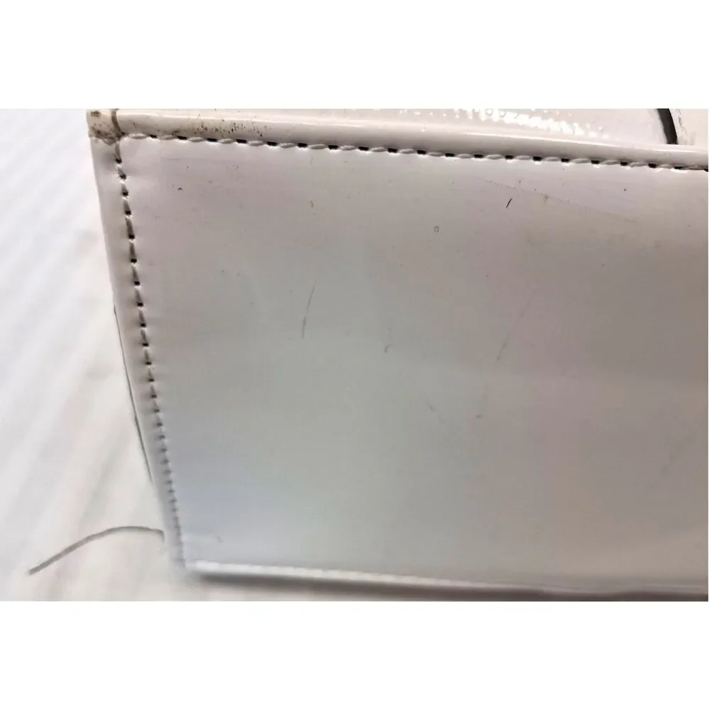 NWT Juicy Couture White Faux Leather Tote Bag and Wallet